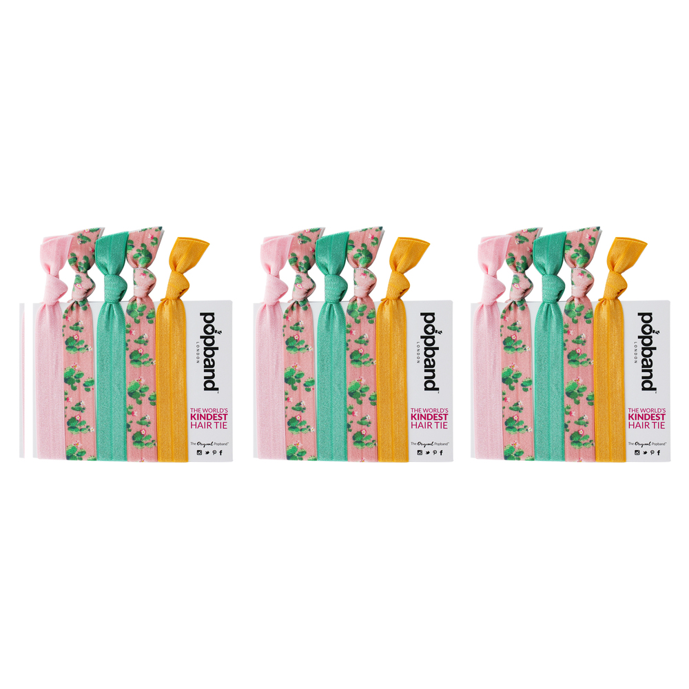 Hair Tie - Arizona - Pack of 3 by Popband for Women 5 Pc Hair Bands